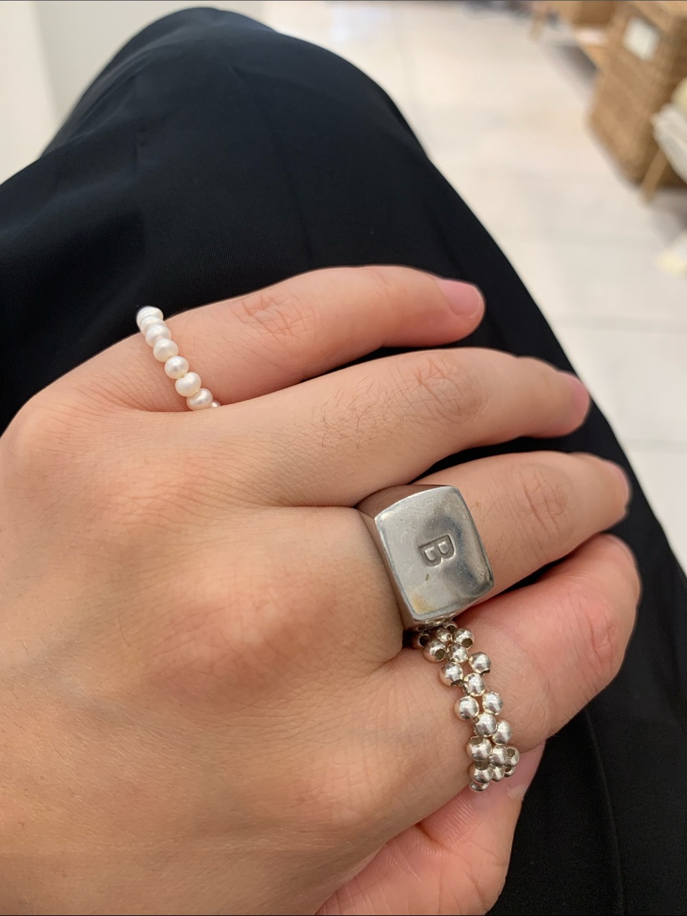 S925 Sterling Silver and Fresh Water Pearl Rings